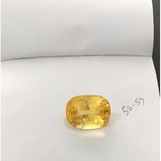 58 Ct Unheated Sri Lanka Yellow Sapphire