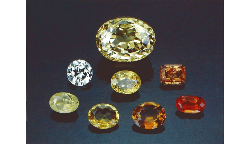 natural yellow sapphire