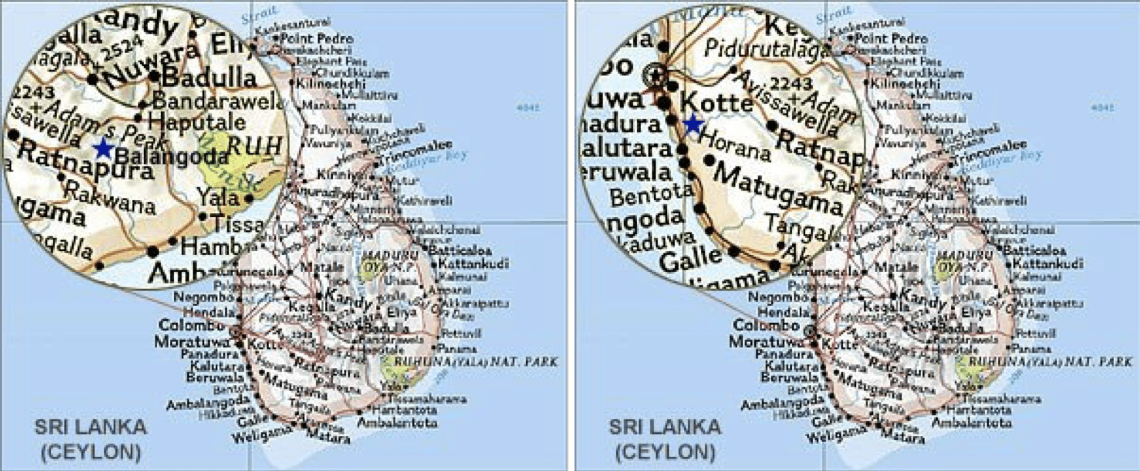 A map of a new chrysoberyl occurrence hosted by a pegmatite, discovered in 2004 at Kaltota near Balangoda, is shown