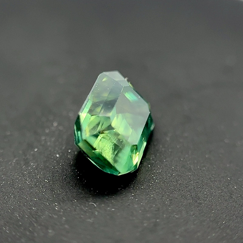 Octogon 1.77 Ct Teal Green Sapphire