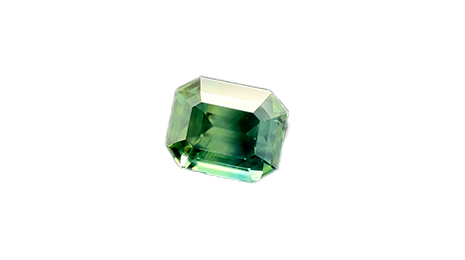 Octagon 1.77 Ct UNHEATED Teal Green Sapphire