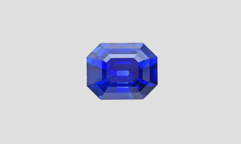 Octagon 3.50 Ct UNHEATED Blue Sapphire of Sri Lankan Origin