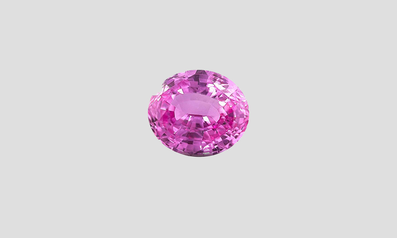 Oval 1.50 Ct UNHEATED Pink Sapphire of Sri Lankan Origin