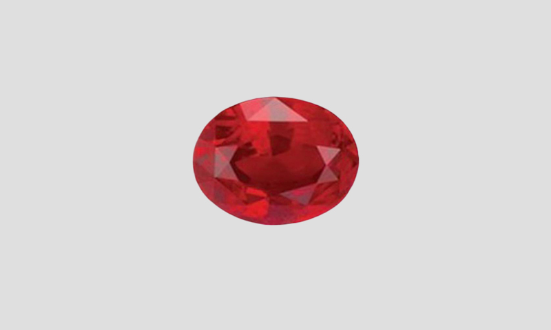 Oval 0.55 Ct Ruby of Sri Lankan Origin