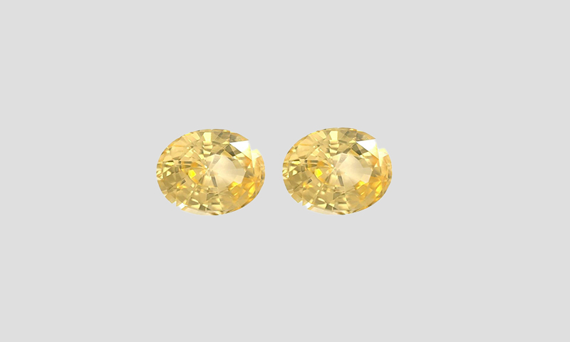 Oval 2.50 Ct UNHEATED Yellow Sapphire of Sri Lankan Origin