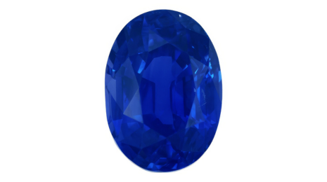 Oval 6.59 Ct UNHEATED Royal Blue Sapphire of Sri Lankan Origin