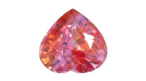 Heart 1.20 Ct Padparadscha Sapphire Of Sri Lankan Origin
