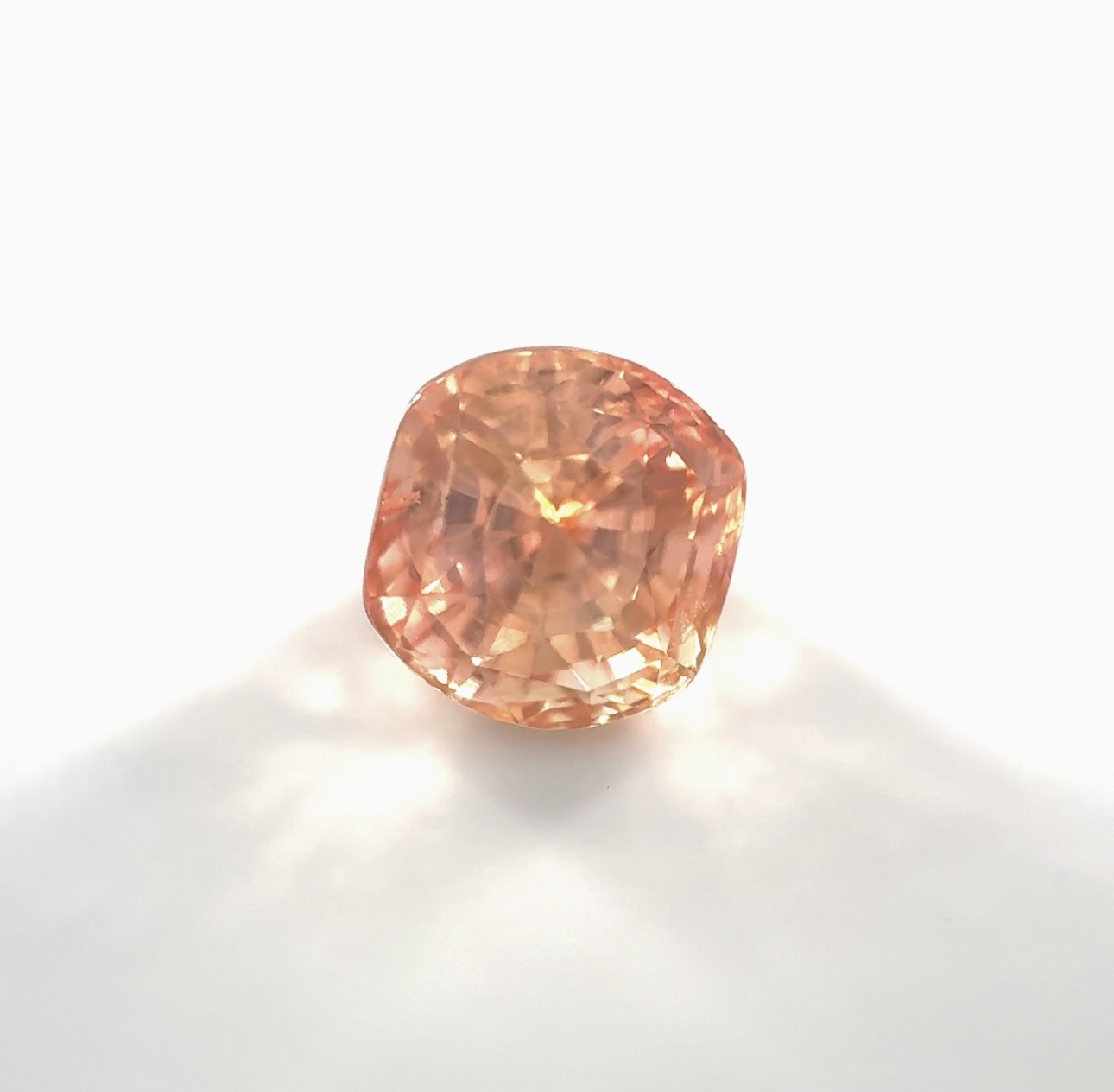 Cushion 3.40 Ct UNHEATED Padparadscha Sapphire of Sri Lankan Origin