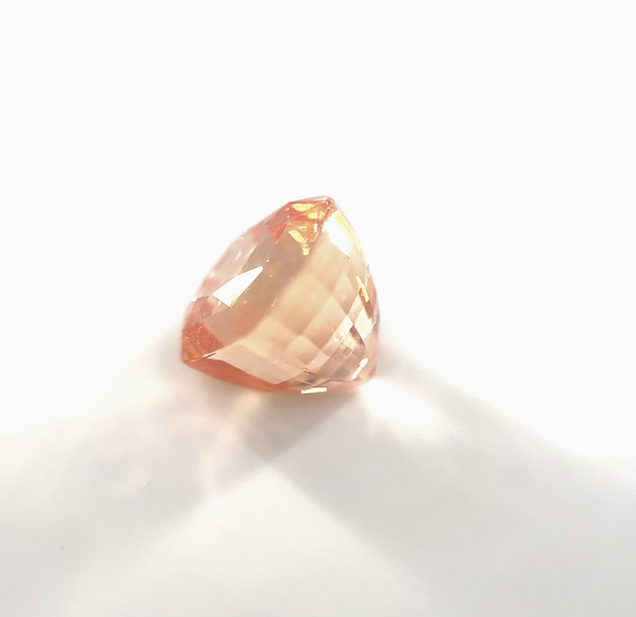 Cushion 3.40 Ct UNHEATED Padparadscha Sapphire of Sri Lankan Origin