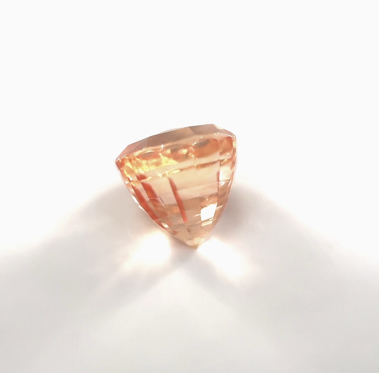 Cushion 3.40 Ct UNHEATED Padparadscha Sapphire of Sri Lankan Origin