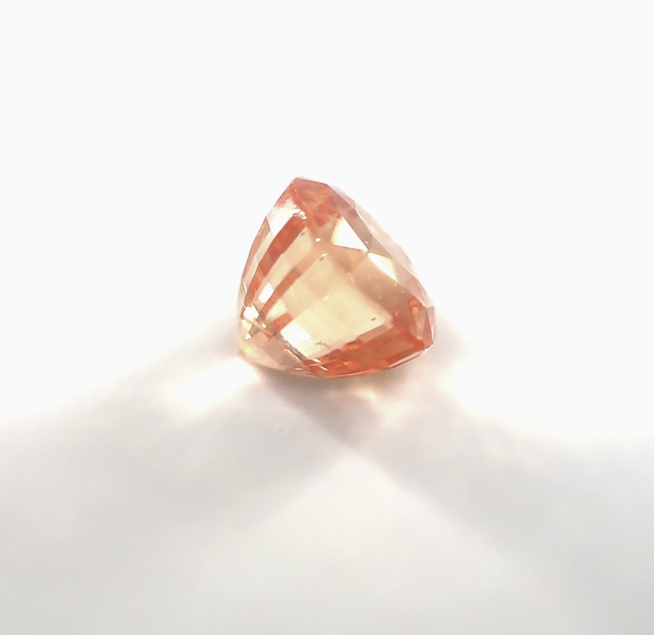 Cushion 3.40 Ct UNHEATED Padparadscha Sapphire of Sri Lankan Origin