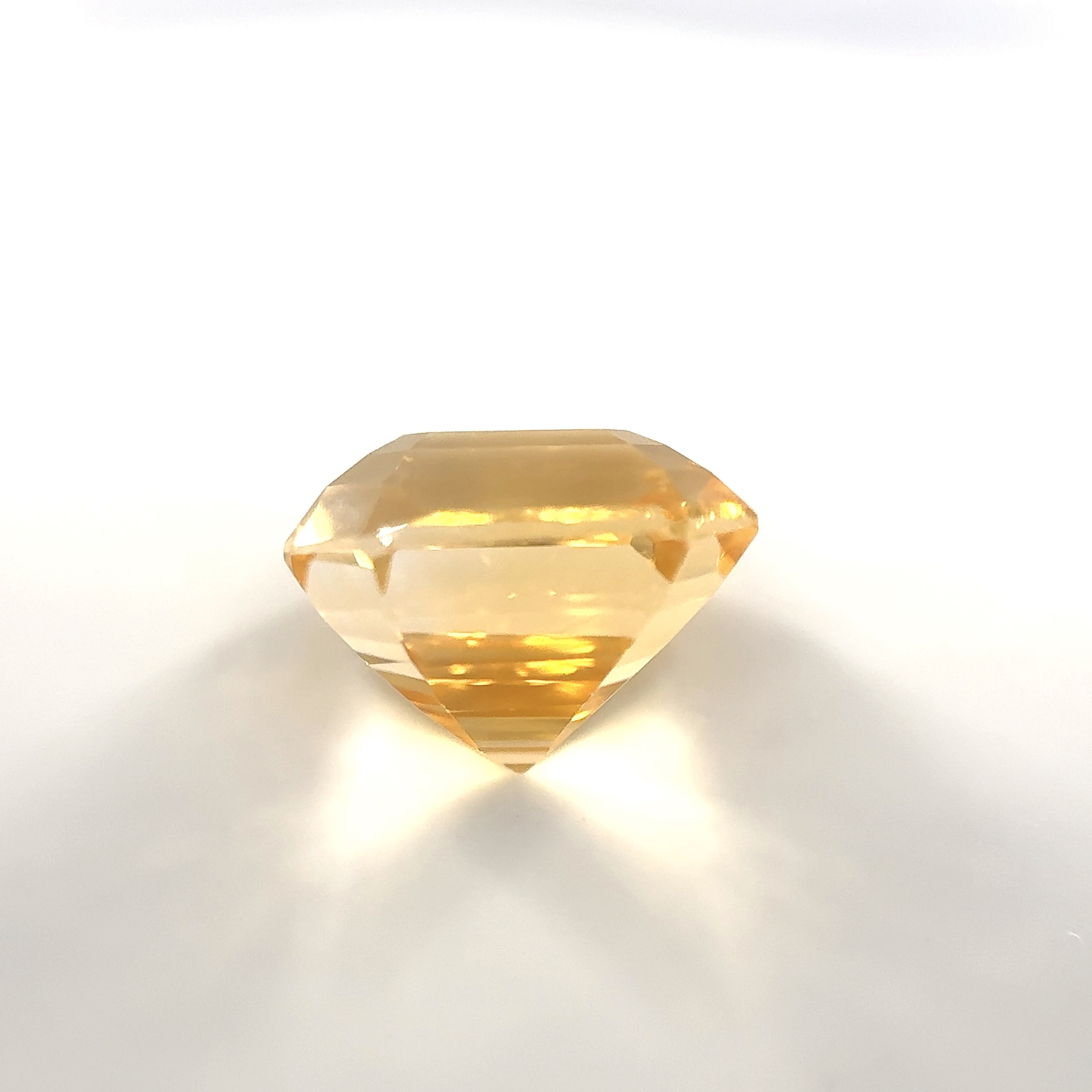 Octagon 5.05 Ct UNHEATED Golden Yellow Sapphire of Sri Lankan Origin