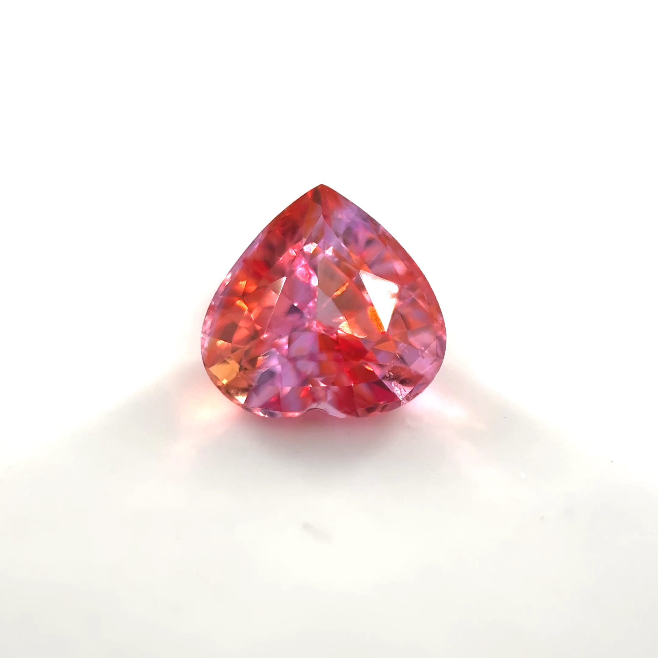 Heart 1.20 Ct Padparadscha Sapphire Of Sri Lankan Origin