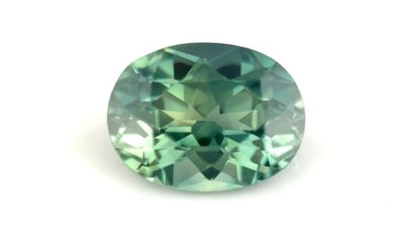 Oval 1.80 Ct UNHEATED Teal Green Sapphire
