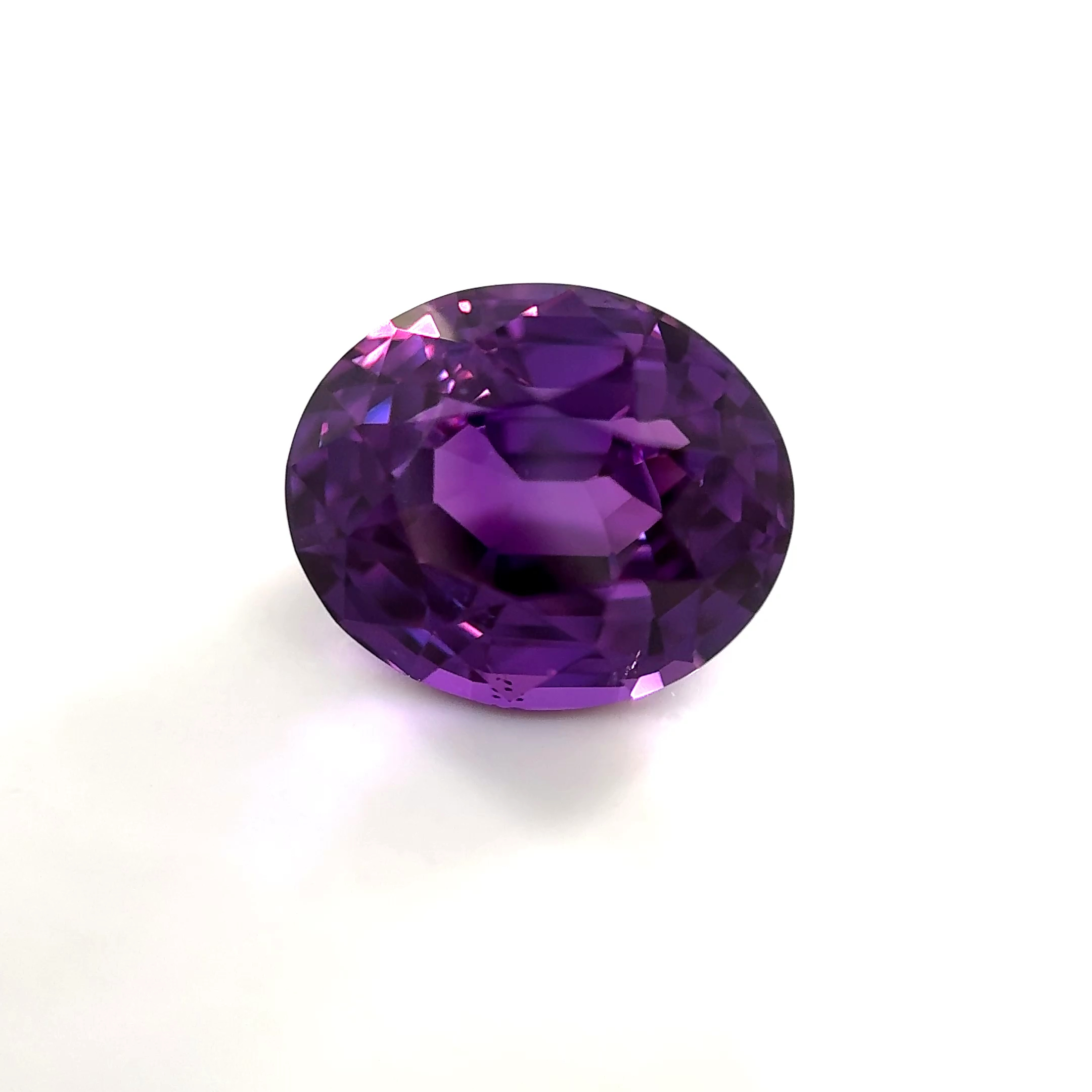 Oval 4.07 Ct UNHEATED Purple Sapphire 3