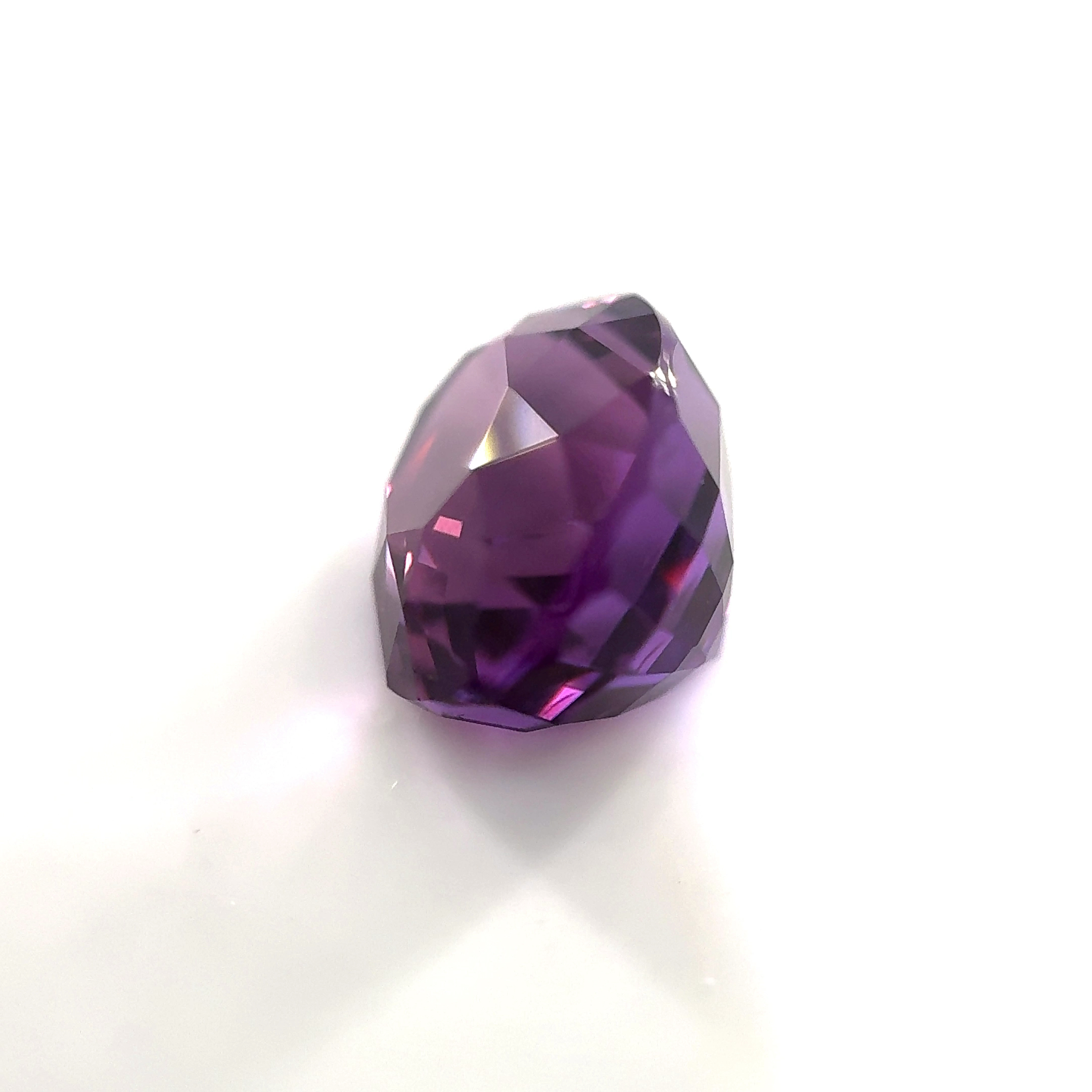 Oval 4.07 Ct UNHEATED Purple Sapphire 3